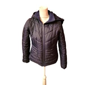 Shein Dark Navy Blue Light Puffer Jacket